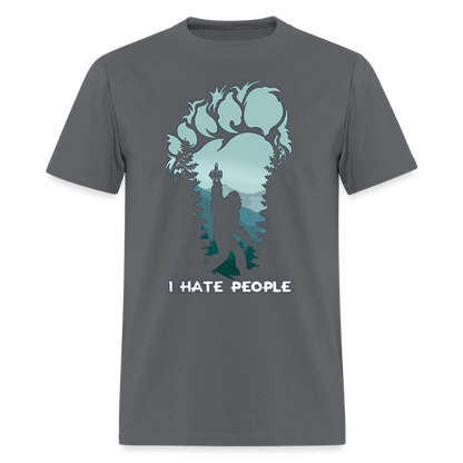 I Hate People - charcoal