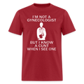 Not a Gynecologist - dark red
